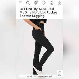 OFFLINE By Aerie Real Me Xtra Hold Up! Pocket Bootcut Legging